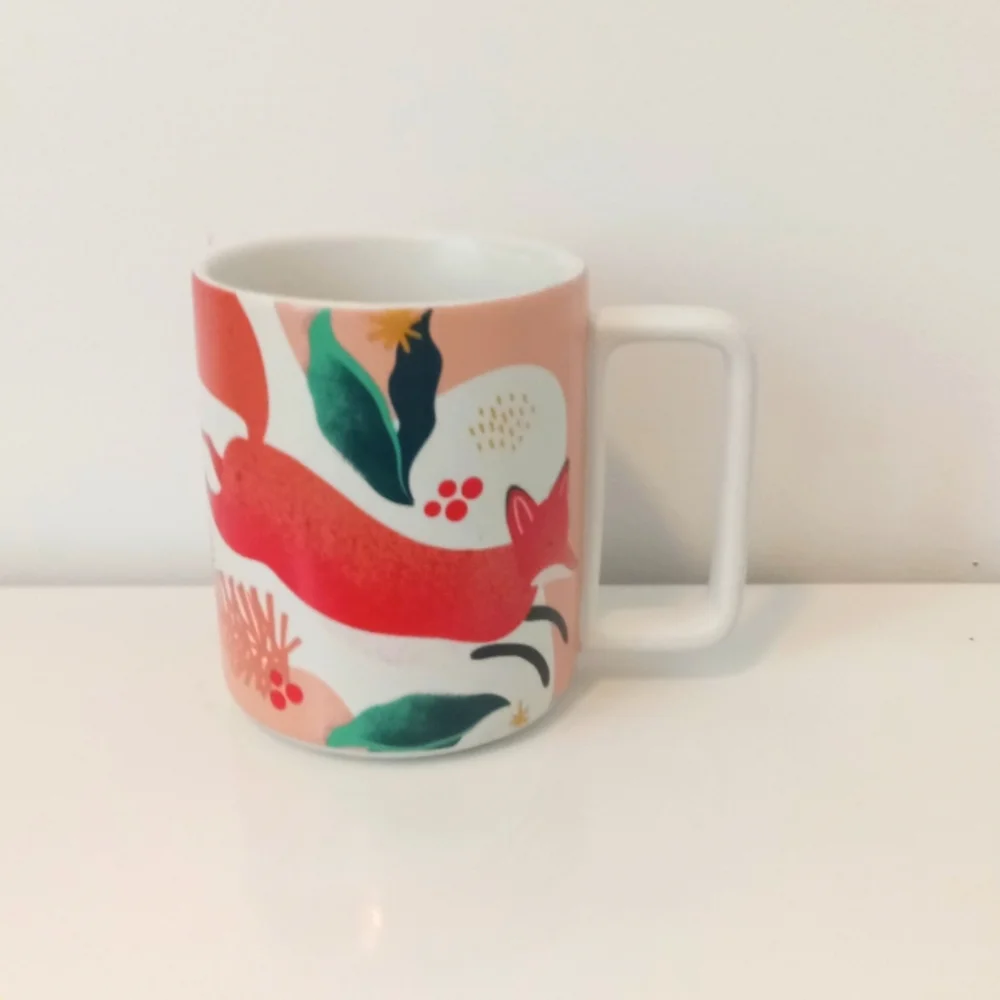 Starbucks Red Fox Limited Edition Holiday Mug.  Great Condition!